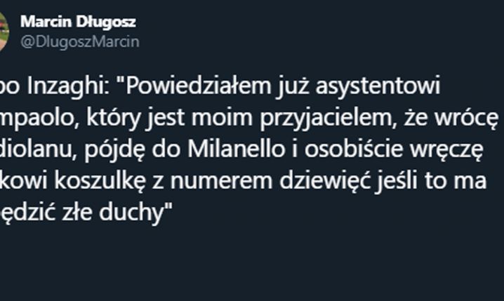 Filippo Inzaghi chce pomóc Piątkowi... :D